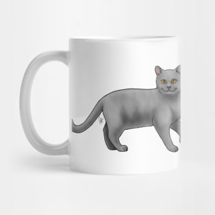 Cat - Chartreaux - Blue Mug